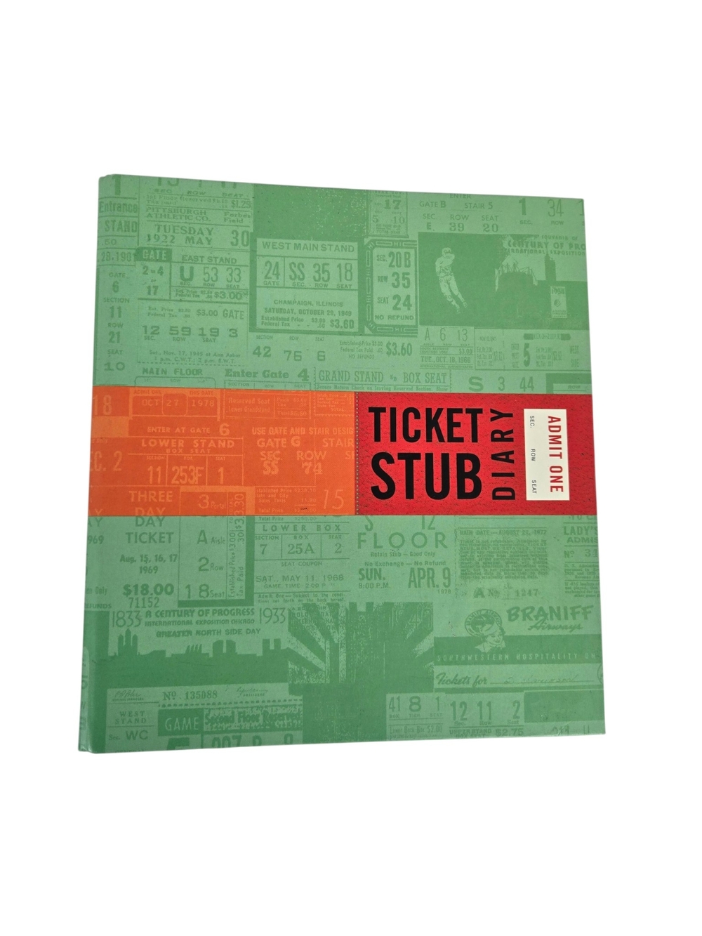 Ticket Stub Diary Hardcover Memory Book Concert Ticket Holder New
